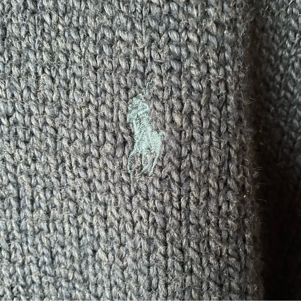 Polo Ralph Lauren‎ Vintage Black Luxury Cotton Sweater, L